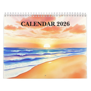 Aquarell-Wandkalender 2025 Kalender