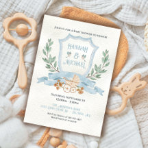 Aquarell Wappen Blue Dusche