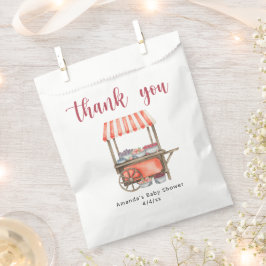 Aquarell-Warenkorb-Beeren-Baby Shower Danke Geschenktütchen