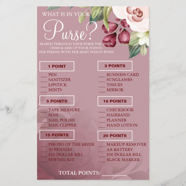 Aquarell Was ist in Ihrer puren Duschspielkarte? Flyer (Vorne)