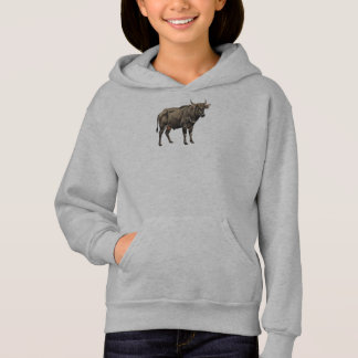 Aquarell-Wasserbüffel-Illustration Hoodie