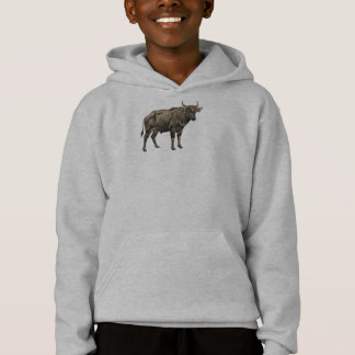 Aquarell-Wasserbüffel-Illustration Hoodie