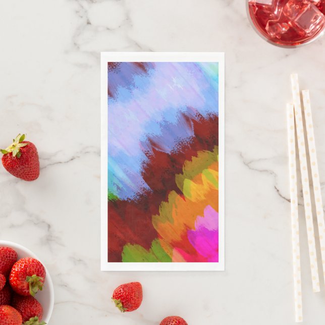 Aquarell-Wasserfall, Natur 2 Serviette (Beispiel)