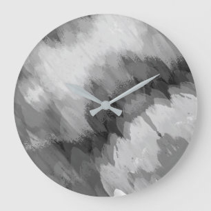 Aquarell-Wasserfall, Natur 3 Große Wanduhr