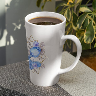 Aquarell Wassermann Astrologie Sternzeichen   Mono Milchtasse