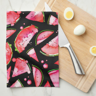 Aquarell Wassermelone 2 Geschirrtuch