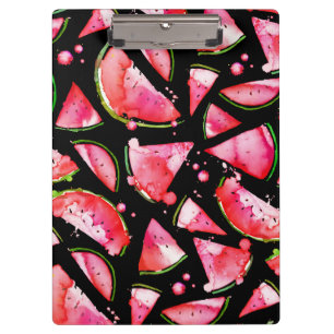 Aquarell Wassermelone 2 Klemmbrett