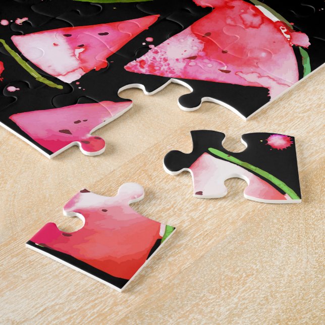 Aquarell Wassermelone 2 Puzzle (Seite)
