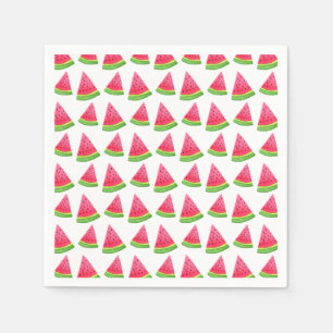 Aquarell-Wassermelone-Muster Serviette
