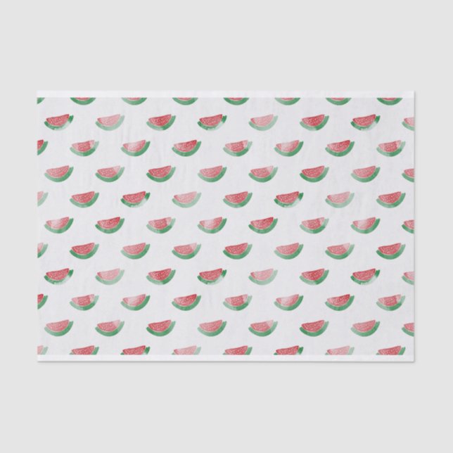 Aquarell-Wassermelone-Seidenpapier Seidenpapier (Vorderseite)