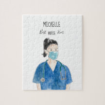 Aquarell Weibliche beste Krankenschwester überhaup