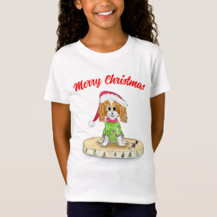 Aquarell Weihnachts Cavalier King Charles Spaniel T-Shirt