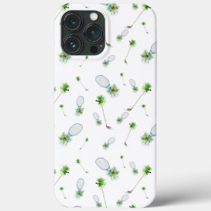 Aquarell-Weihnachts-Golfschläger und Tennisschläge Case-Mate iPhone Hülle