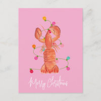 Aquarell-Weihnachts-Hummer-KrebsTier