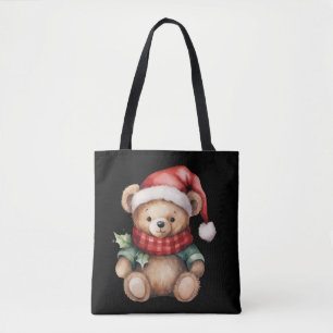 Aquarell-Weihnachts-Teddybär