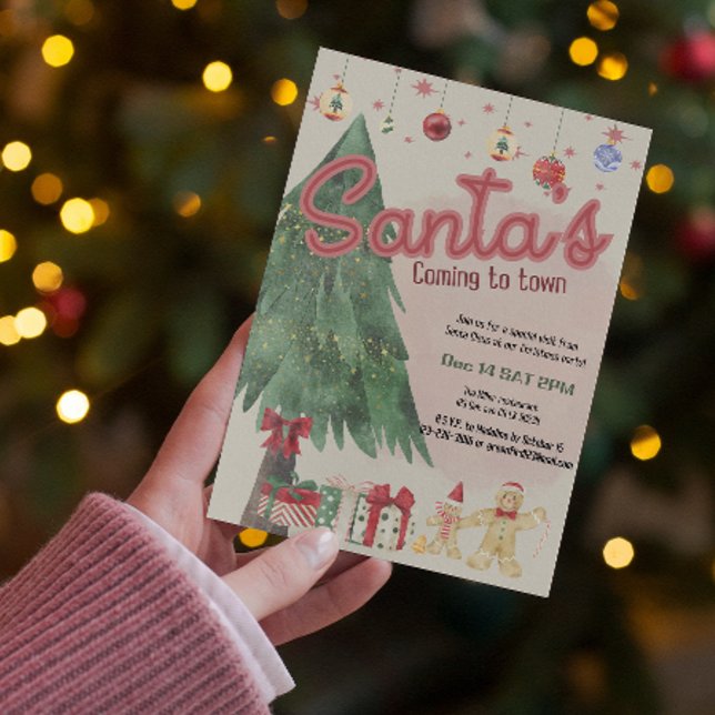 Aquarell Weihnachtsfeier Einladung (Von Creator hochgeladen)