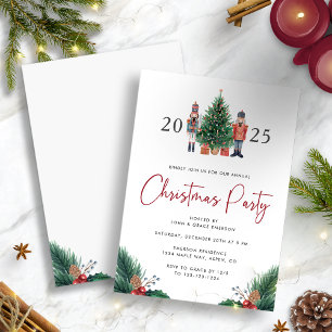Aquarell-Weihnachtsfeier-Einladung Einladung