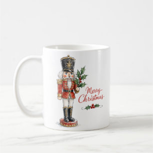 Aquarell-Weihnachtsnussknacker Kaffeetasse