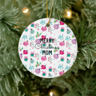 Aquarell-Weihnachtsschmuck-Kunst Keramik Ornament