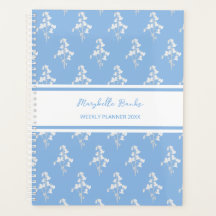 Aquarell Weiße und Blaue Glockenblume Wöchentlich