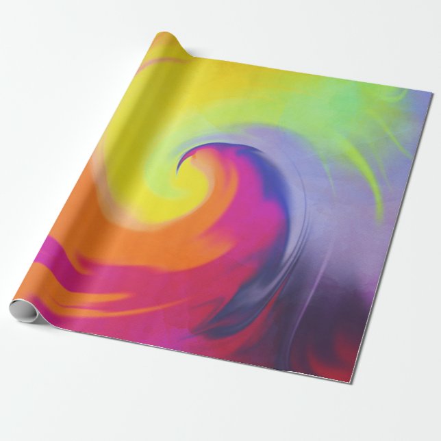 Aquarell-Welle - Packpapier (Ungerollt)