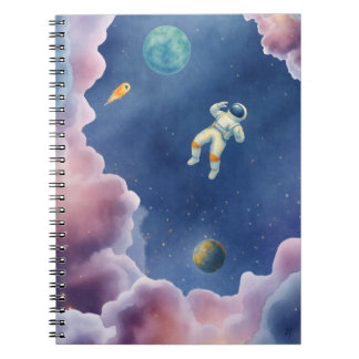 Aquarell-Weltraum-Notizbuch Notizblock