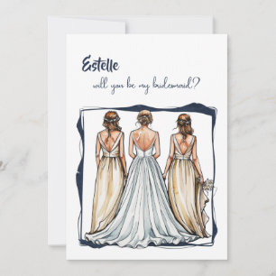 Aquarell Werden Sie meine überragende Vorschlagska Ankündigung