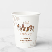 Aquarell Western Kleine Cowboy Baby Boy Dusche