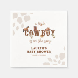 Aquarell Western Kleine Cowboy Baby Boy Dusche Serviette