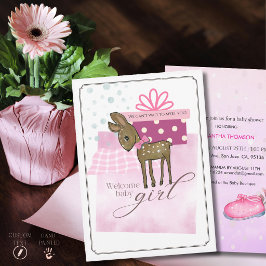 Aquarell Whimsical Reh Baby Shower Einladung