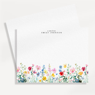 Aquarell-Wiesen-Notizkarte Einladung