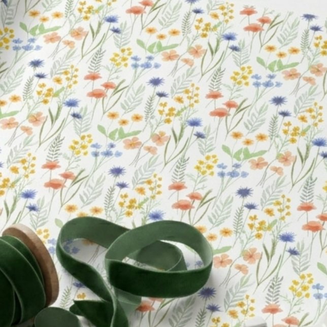 Aquarell-Wildblume  Geschenkpapier (Von Creator hochgeladen)