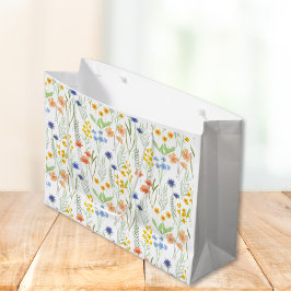 Aquarell-Wildblume Große Geschenktüte
