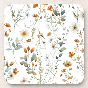 Aquarell-Wildblume im Boho-Stil Getränkeuntersetzer