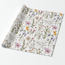 Aquarell-Wildblume in Rosa und Lila