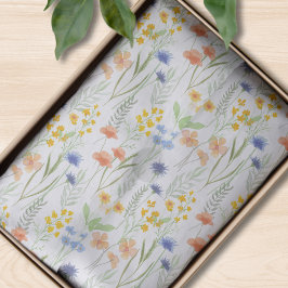 Aquarell-Wildblume Seidenpapier
