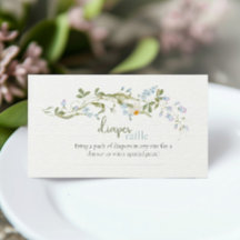 Aquarell-Wildblumen-Baby-Shower-Windel-Raffle