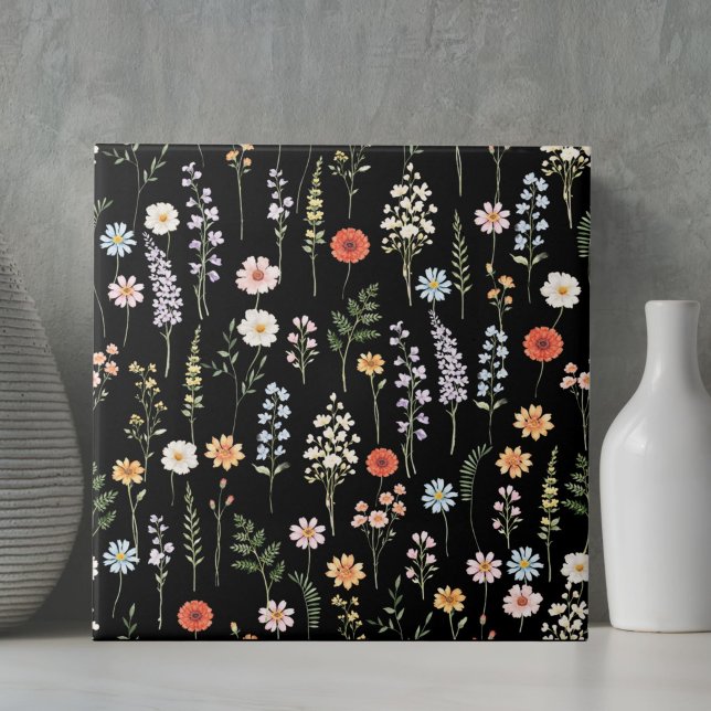 Aquarell-Wildblumen-Blumen-Botanik-Muster Fliese (Von Creator hochgeladen)