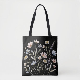 Aquarell-Wildblumen Botanische Blumen
