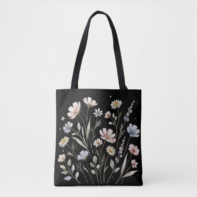 Aquarell-Wildblumen Botanische Blumen (Vorderseite)