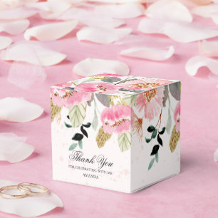 Aquarell-Wildblumen-Brautjunggesellinnen-Party Geschenkschachtel