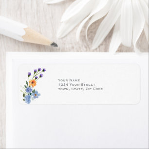 Aquarell-Wildblumen-Hochzeit