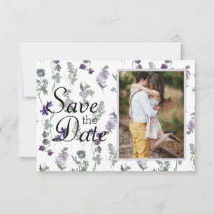 Aquarell Wildblumen Lavendel Save The Date