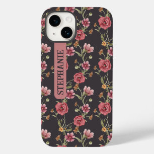 Aquarell-Wildblumen-Mädchen-Blumen-Name Case-Mate iPhone 14 Hülle