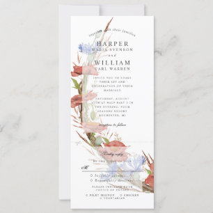 Aquarell Wildblumen Mohnhochzeit laden w uAwg Einladung