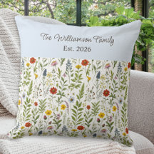 Aquarell-Wildblumen-Muster personalisiert
