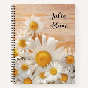 Aquarell-Wildblumen personalisierter Name Notizbuc Notizbuch