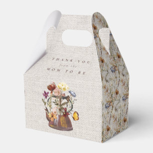 Aquarell-Wildblumen-Teeparty-Baby-Shower Geschenkschachtel