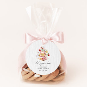 Aquarell-Wildblumen-Teeparty-Brautjungfernparty Runder Aufkleber