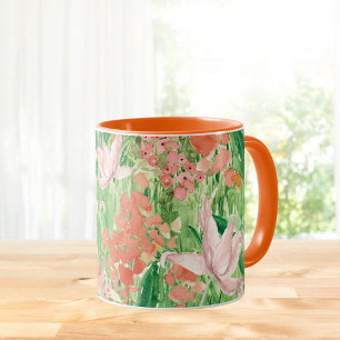 Aquarell-Wildblumen-Wiese-Blumen  Tasse